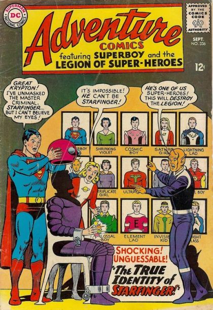 Adventure Comics, Vol. 1 The True Identity Of Starfinger! / The Sixth Clark Kent 336