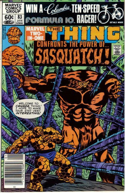 Marvel Two-in-One, Vol. 1 Where Stalks The Sasquatch! 83B