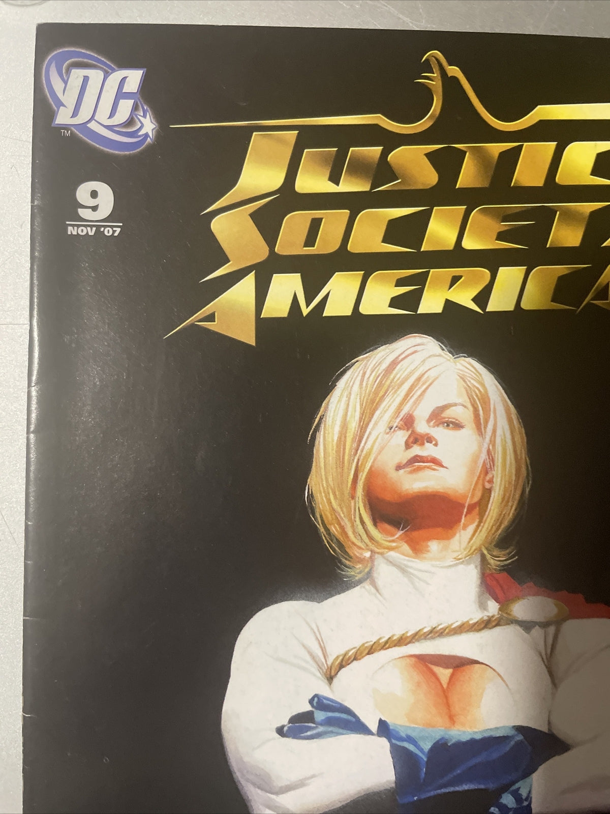 Justice Society of America #9 Alex Ross Power Girl 2007 DC Comics NM LOVE ITTT!
