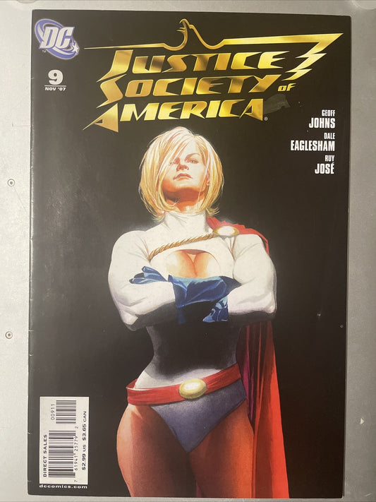 Justice Society of America #9 Alex Ross Power Girl 2007 DC Comics NM LOVE ITTT!