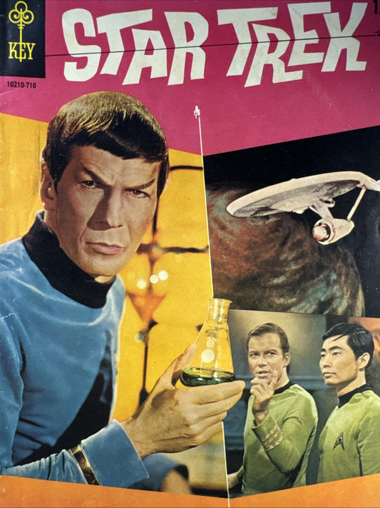 STAR TREK #1 Gold Key Comic 1967 1st Issue Nimoy, Shatner Photo Cover SILVER KEY