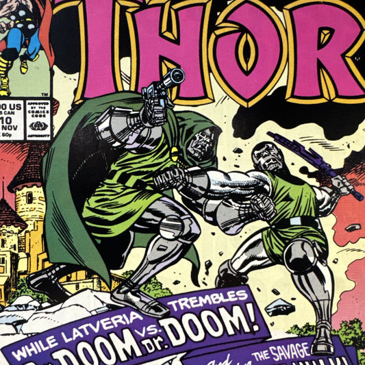 The Mighty Thor #410 (Marvel Comics Mid November 1989) COPPER DOOM KEY