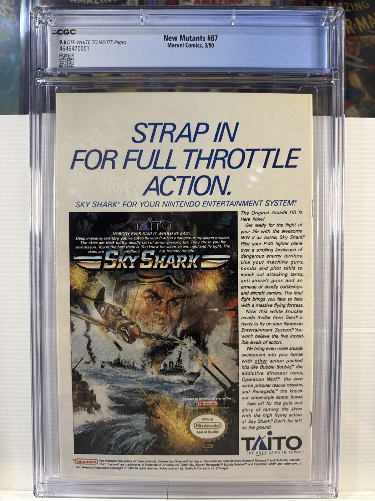 💥 New Mutants # 87 CGC 9.6 1990 Near Mint +  1st Appearance Cable 💥