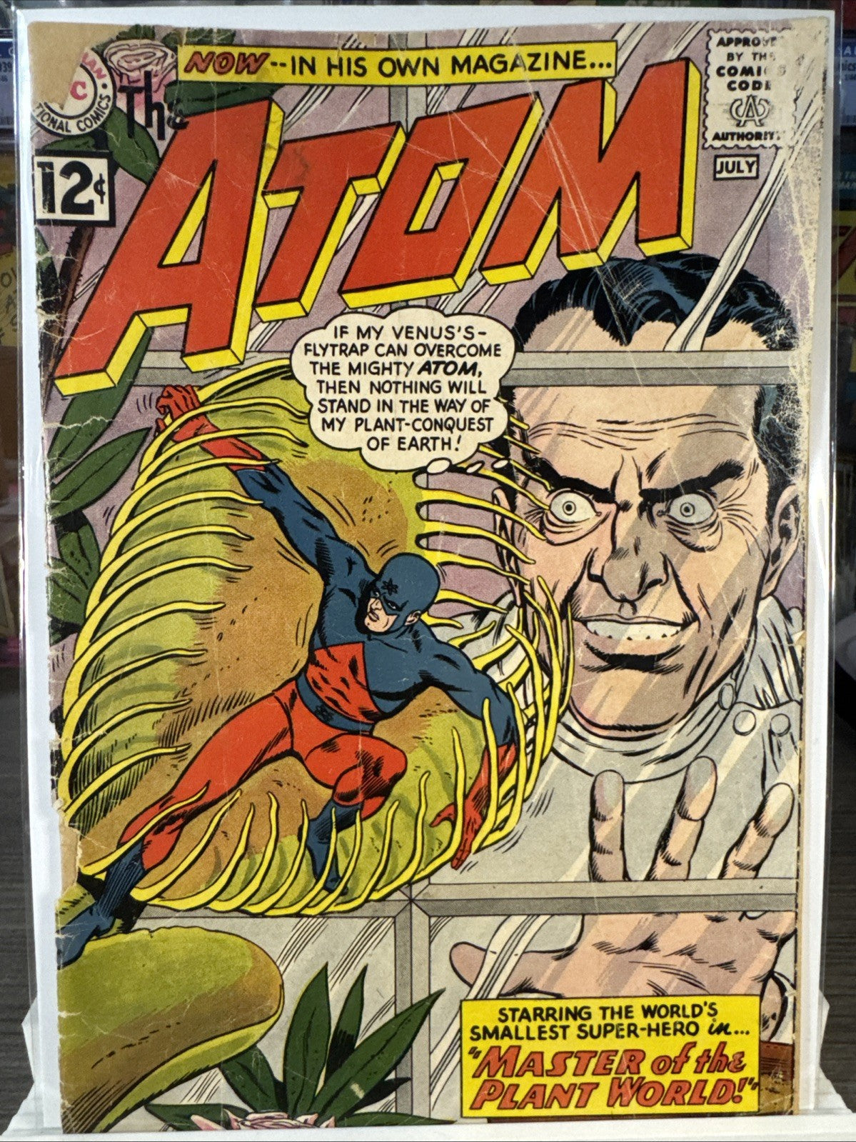 The Atom #1 (DC Comics 1962) KEY Low Grade SILVER Cover Barely Attached