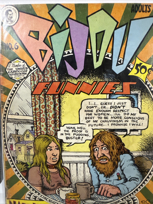 Bijou Funnies #6 (Kitchen Sink Press 1971) 1st Print Detached UNDERGROUND BEONZE