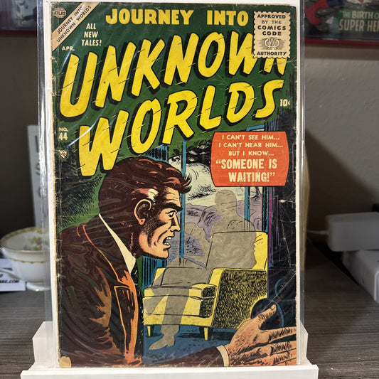 JOURNEY INTO UNKNOWN WORLDS #44 GD DAVIS COVER 5 GREAT STORIES ATLAS/MARVEL