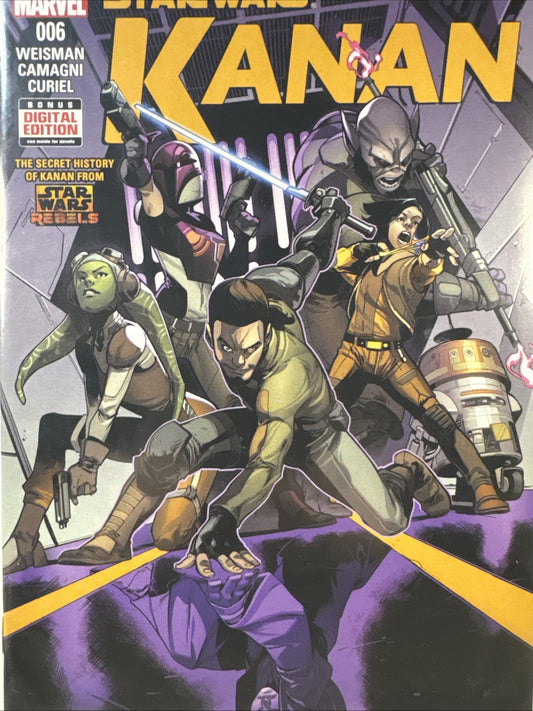 Kanan the Last Padawan #6 Marvel 2015 NM 1st Ezra, Zeb, Sabine STAR WARS KEY