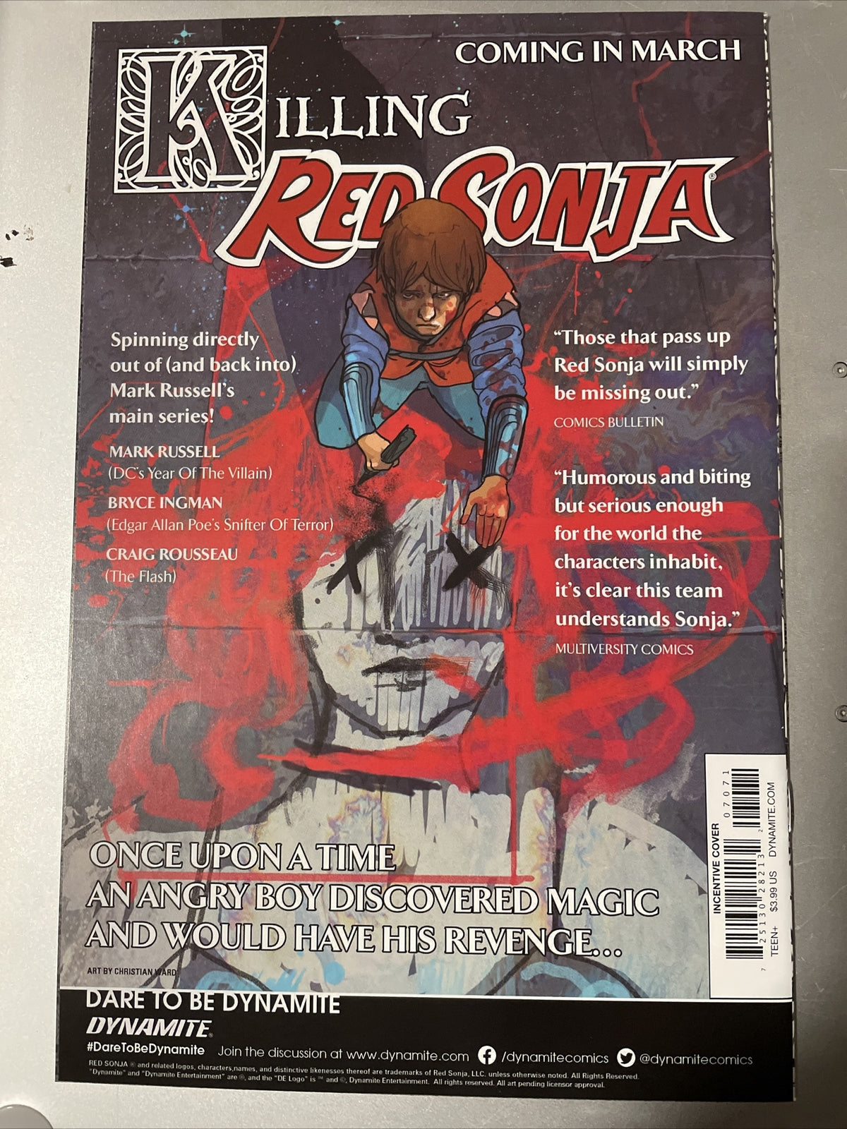 Vampirella #7 1:20 Variant NM 2020 Dynamite Back & White Gorgeous Copy