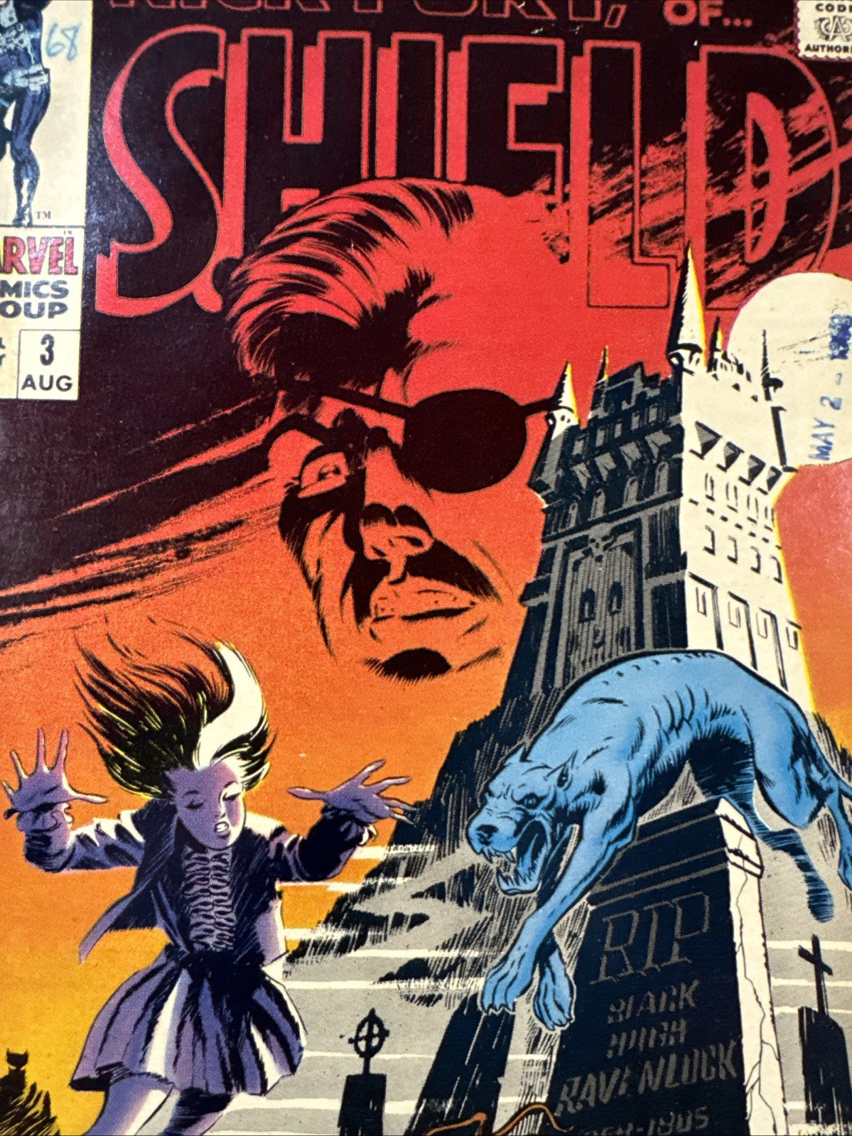 Nick Fury, Agent of Shield #3 (Marvel Comics August 1968) READER COPY