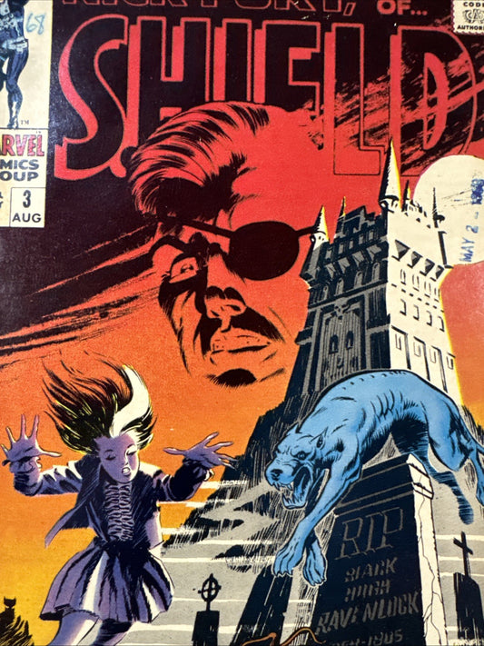 Nick Fury, Agent of Shield #3 (Marvel Comics August 1968) READER COPY