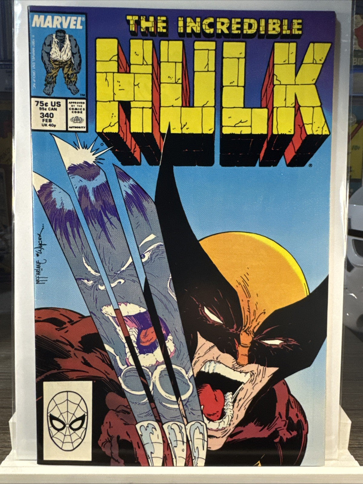 The Incredible Hulk #340 (Marvel Comics 1988) Iconic McFarlane Cover COPPER KEY