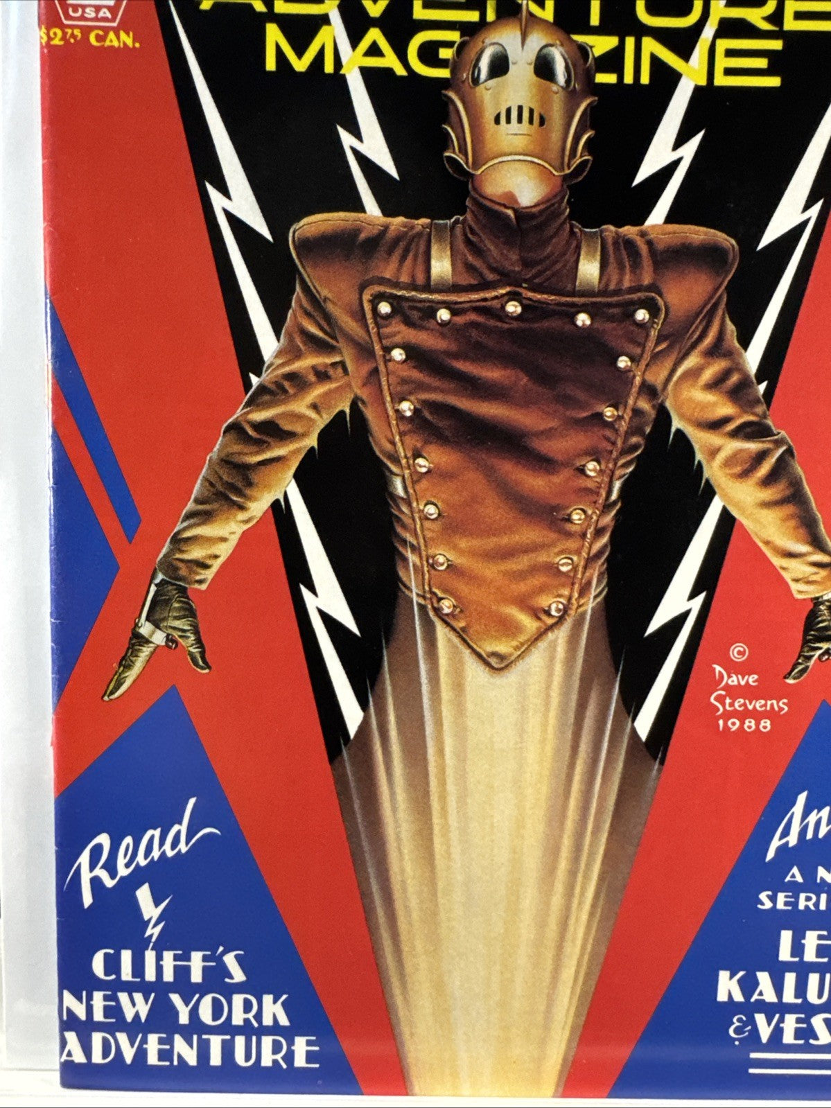 ROCKETEER Adventure Magazine #1 (1988) Classic Dave Stevens Comico COPPER VF