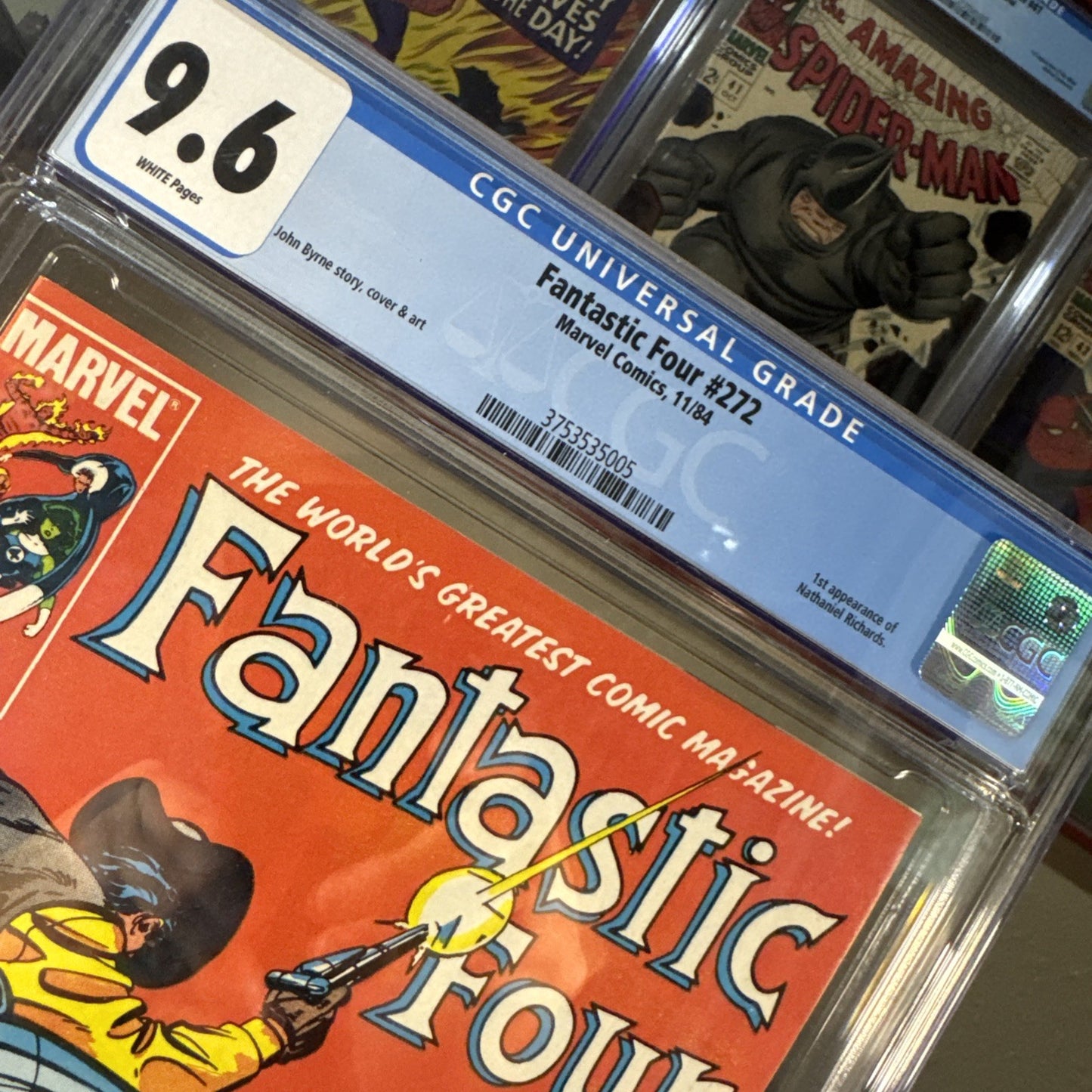 Fantastic Four #272 CGC 9.8- White Pages - 1st Nathaniel Richards
