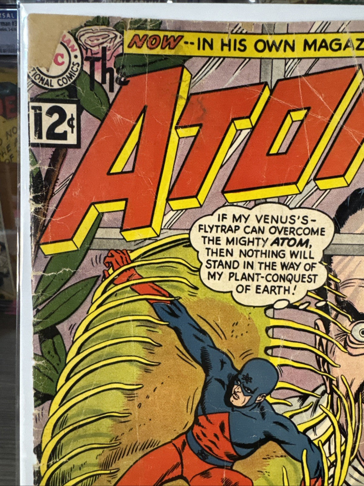 The Atom #1 (DC Comics 1962) KEY Low Grade SILVER Cover Barely Attached