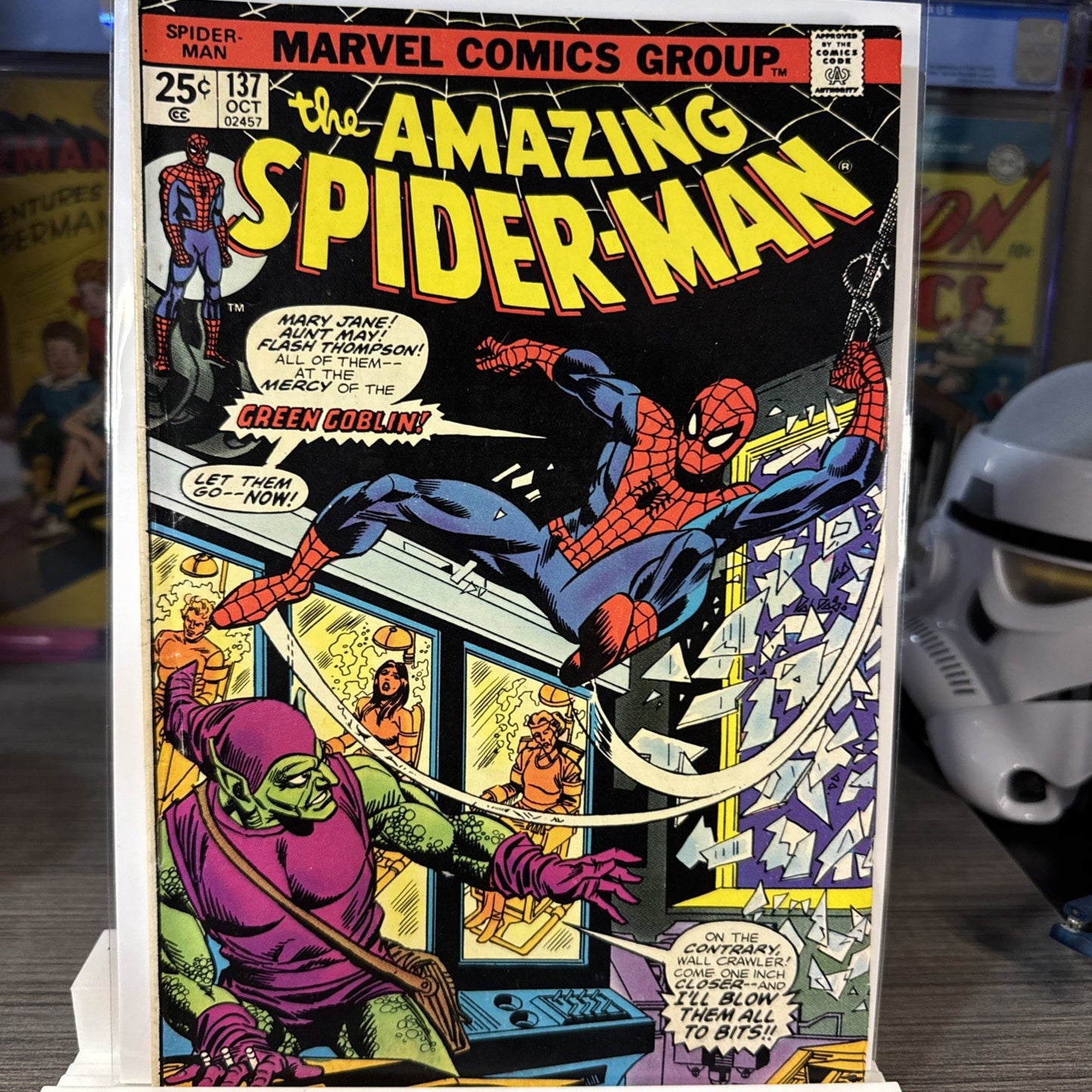 The Amazing Spider-Man #137 (Marvel Comics 1974) F+ MVS Intact! BRONZE KEY