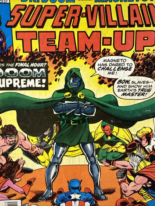 Super-Villain Team-Up #14 (Marvel 1977) 1st Meeting Dr. Doom & Magneto BRONZE VG