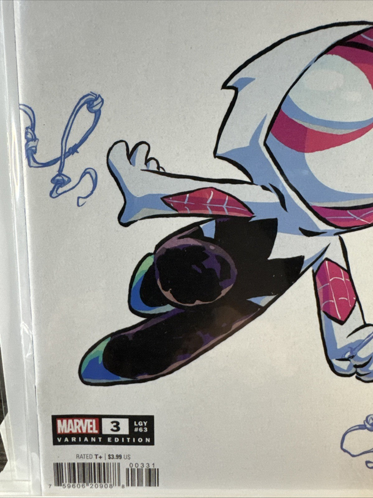 SPIDER GWEN: GHOST SPIDER #3 NM+ SKOTTIE YOUNG BIG MARVELS VARIANT MINTY MODERN
