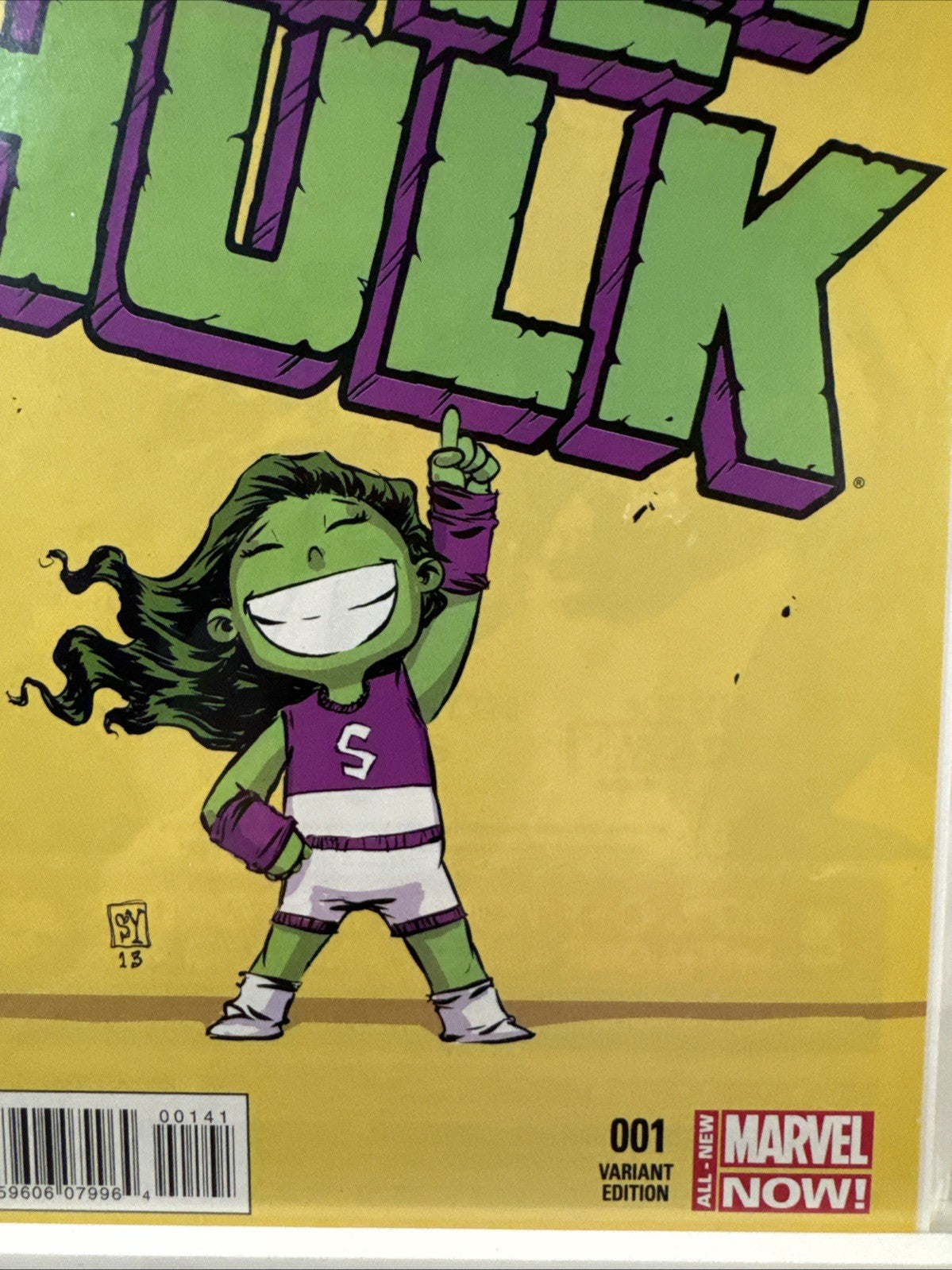 SHE-HULK #1 SKOTTIE YOUNG Baby Variant Marvel Now 2014 👀🔥 MODERN
