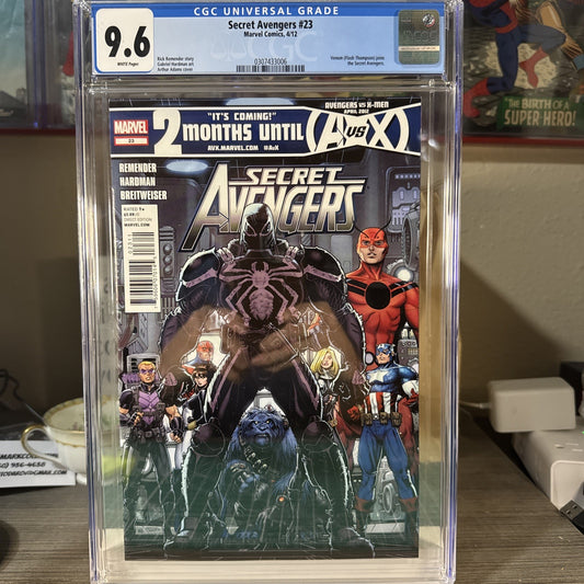 Secret Avengers #23 Agent Venom (Marvel, 2012) Arthur Adams Cover Art CGC 9.6 WP