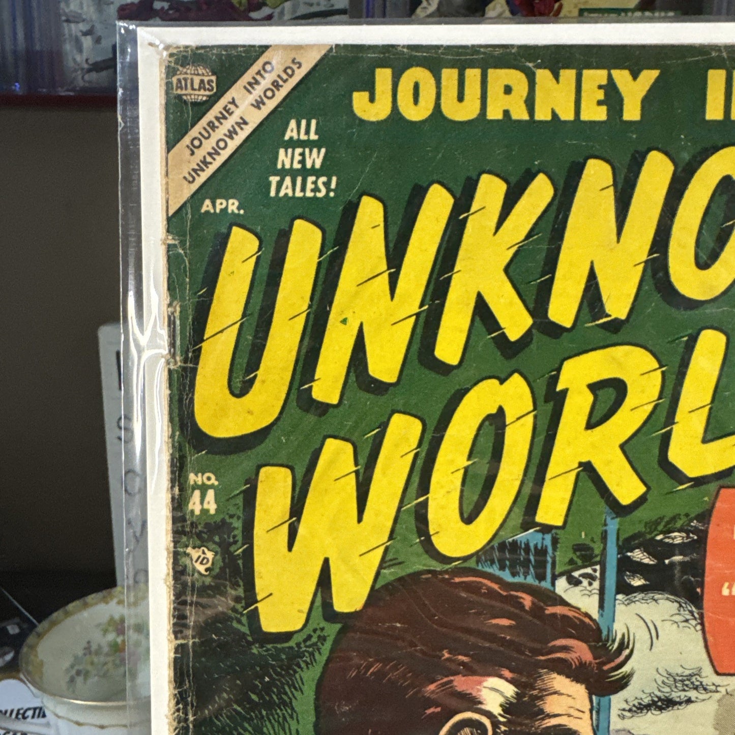 JOURNEY INTO UNKNOWN WORLDS #44 GD DAVIS COVER 5 GREAT STORIES ATLAS/MARVEL