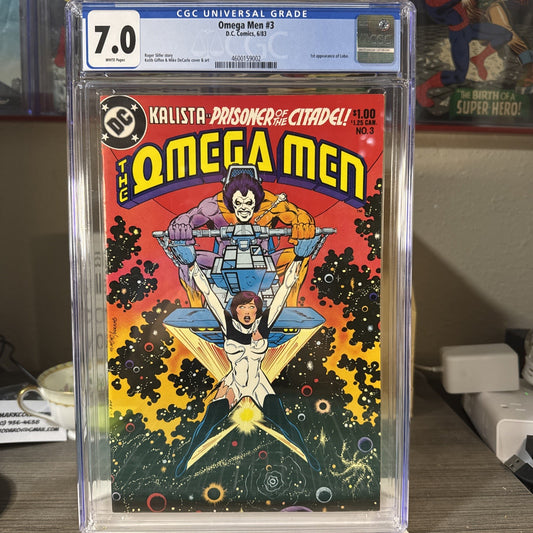 Omega Men #3 CGC 7.0 1983 DC COMICS  1st app. Lobo