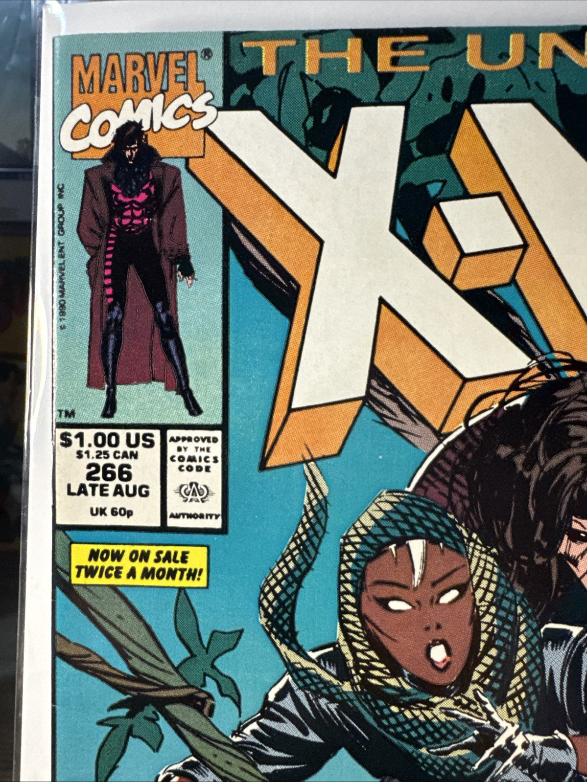 Uncanny X-Men #266 (Marvel Comics, 1990) 1st Appearance Gambit COPPER KEY