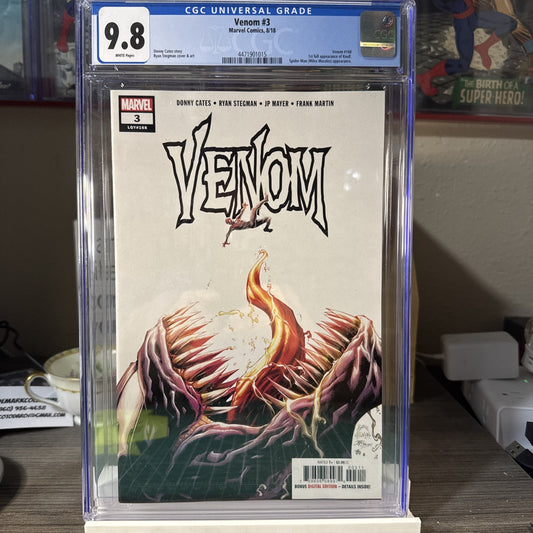 Venom #3 (168) Ryan Stegman Cover (Marvel Comics August 2018) CGC 9.8