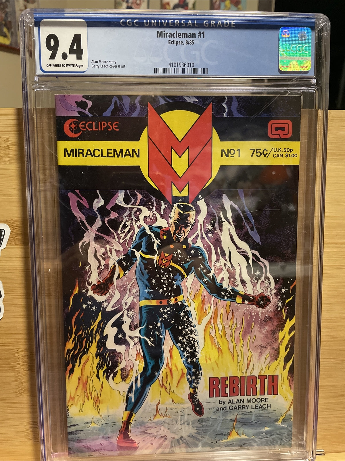 Miracleman #1 CGC 9.4 NM Eclipse Comics 1985 Alan Moore Remakes Marvelman Key