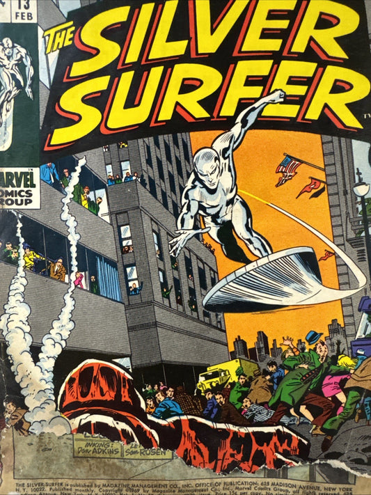 The Silver Surfer #13 (Marvel Comics February 1970) READER COPY