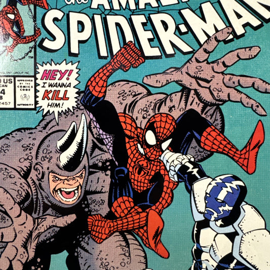 Amazing Spider-Man #344 Marvel 1991 Newsstand 1st App Cletus Kasady NM- COPPER