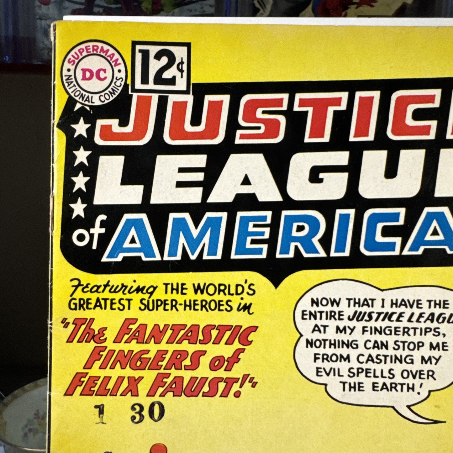 Justice League of America #10 (1962) 1st App Felix Faust &Demons Three F+ SILVER