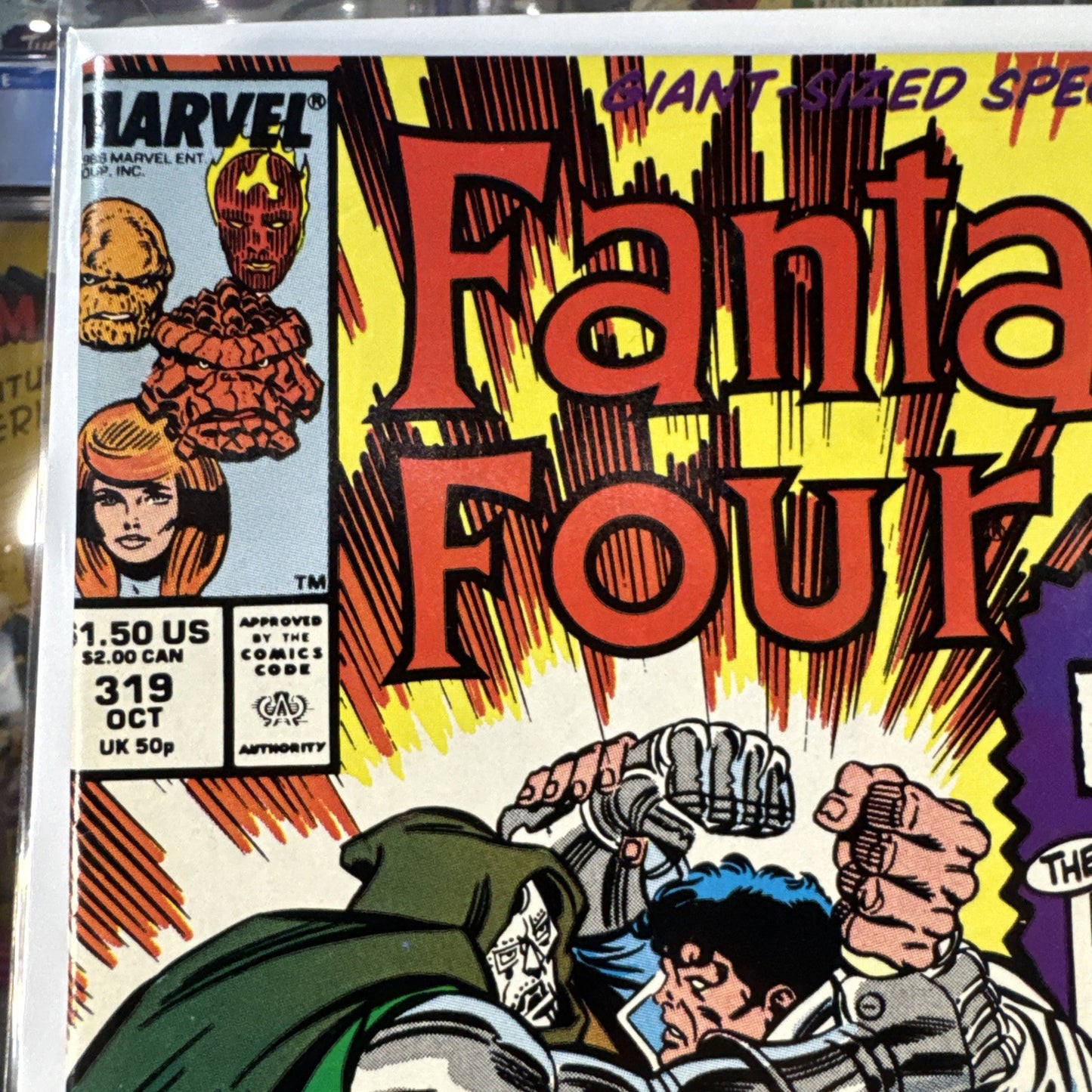 Fantastic Four #319 (Marvel 1988) KEY NM Origin Beyonder COPPER DOOM