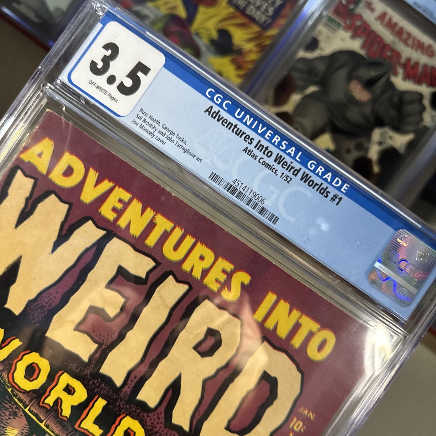 Rare! Adventures into Weird Worlds #4 (Atlas Comics 1952) CGC 3.2 OWP