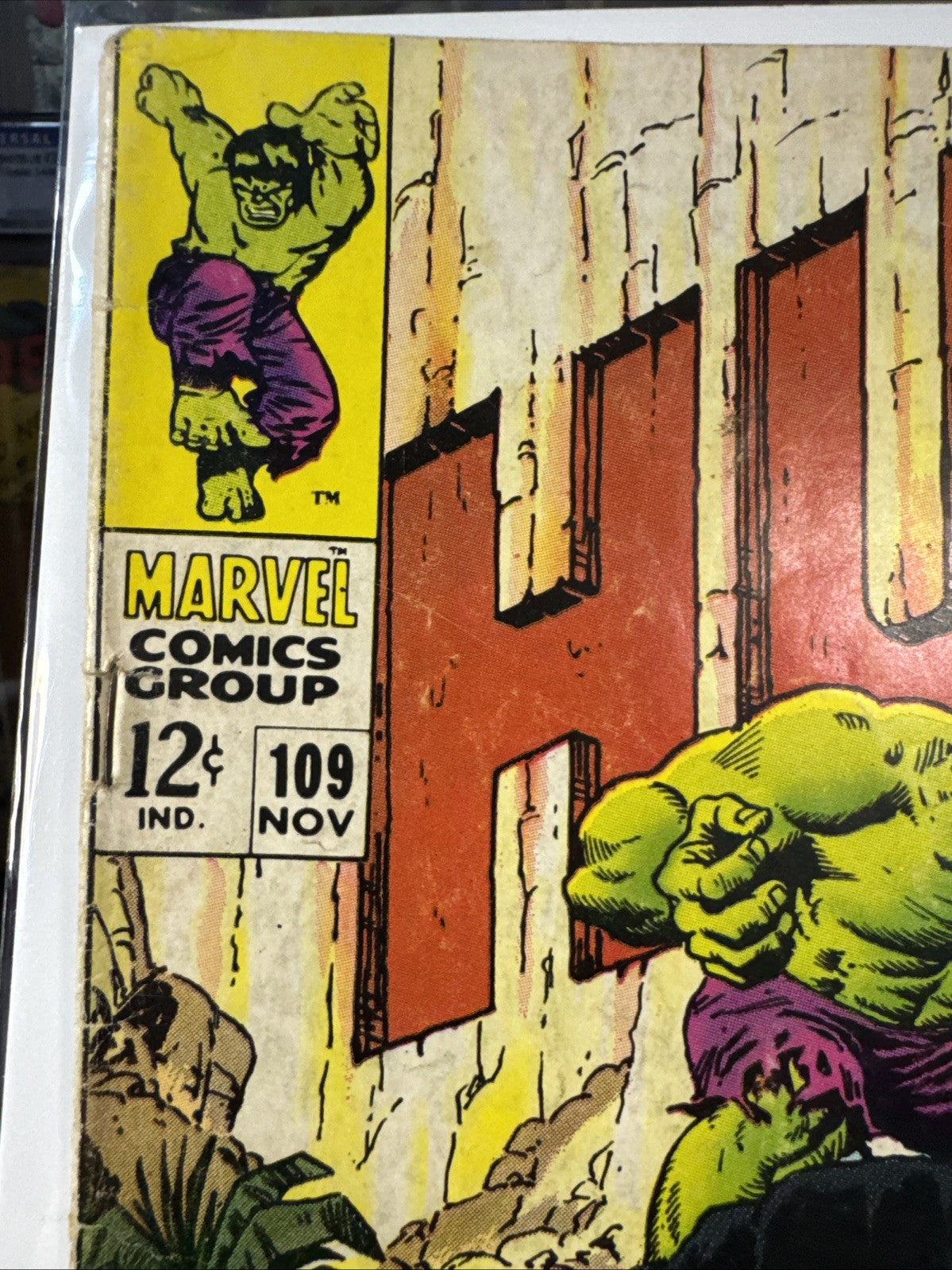 The Incredible Hulk #109 (Marvel Comics November 1968) G READER COPY