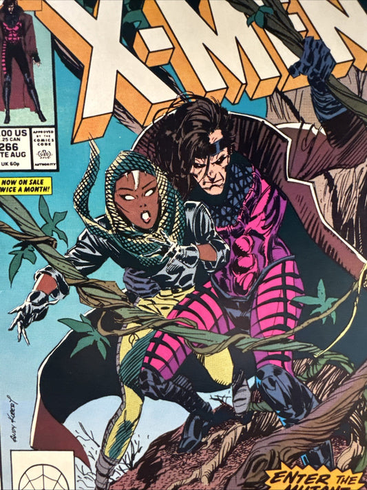 Uncanny X-Men #266 (Marvel Comics, 1990) 1st Appearance Gambit COPPER KEY