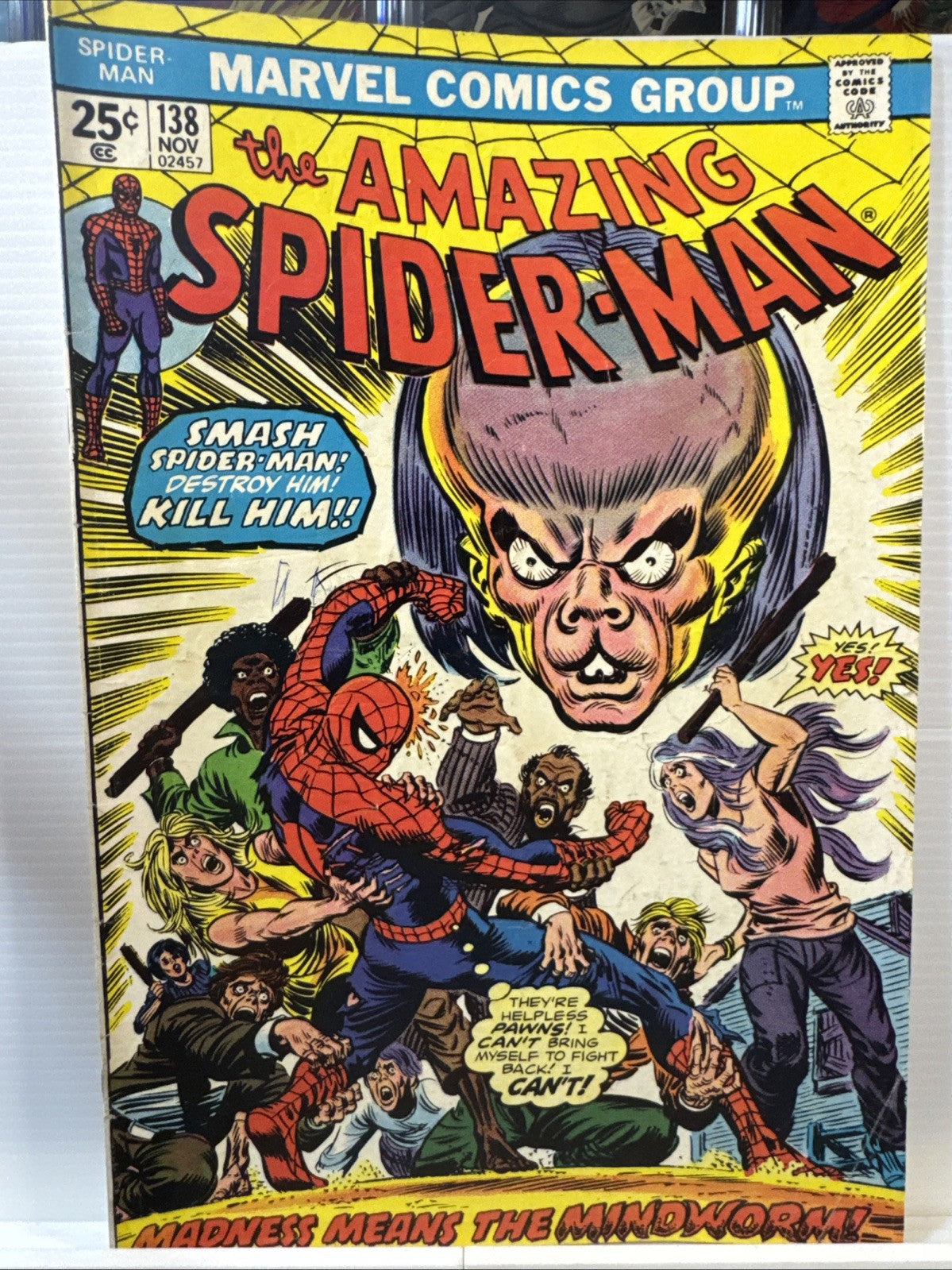 The Amazing Spider-Man #138 (Marvel Comics November 1974) Has MVS KEY BRONZE