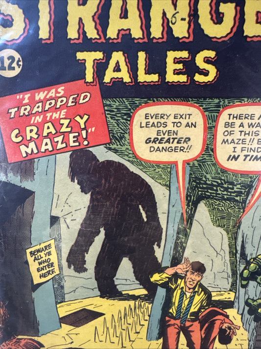 Strange Tales #100 (1962) Low Grade Detached Cover SILVER KIRBY DITKO Pre-Hero