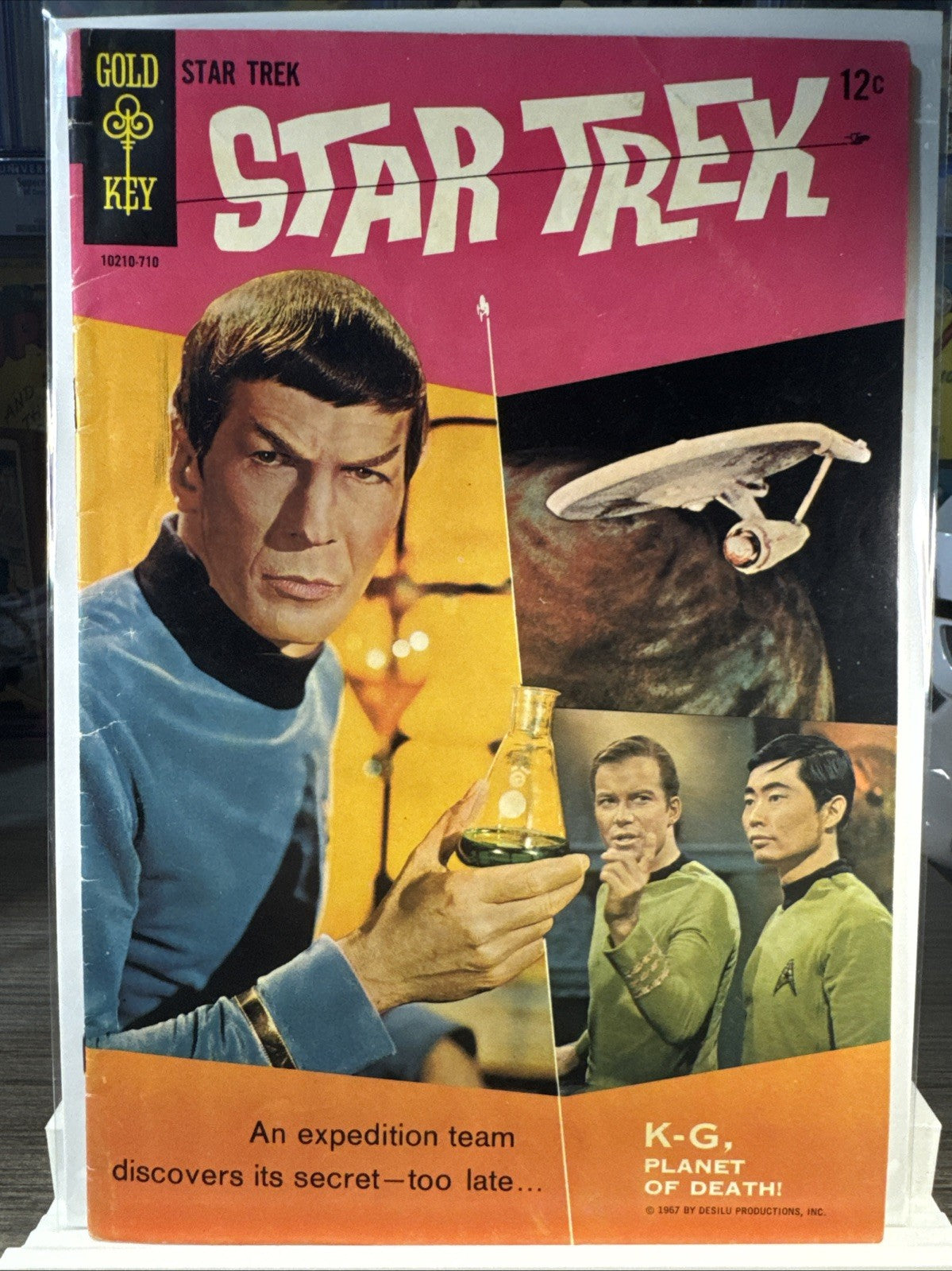 STAR TREK #1 Gold Key Comic 1967 1st Issue Nimoy, Shatner Photo Cover SILVER KEY