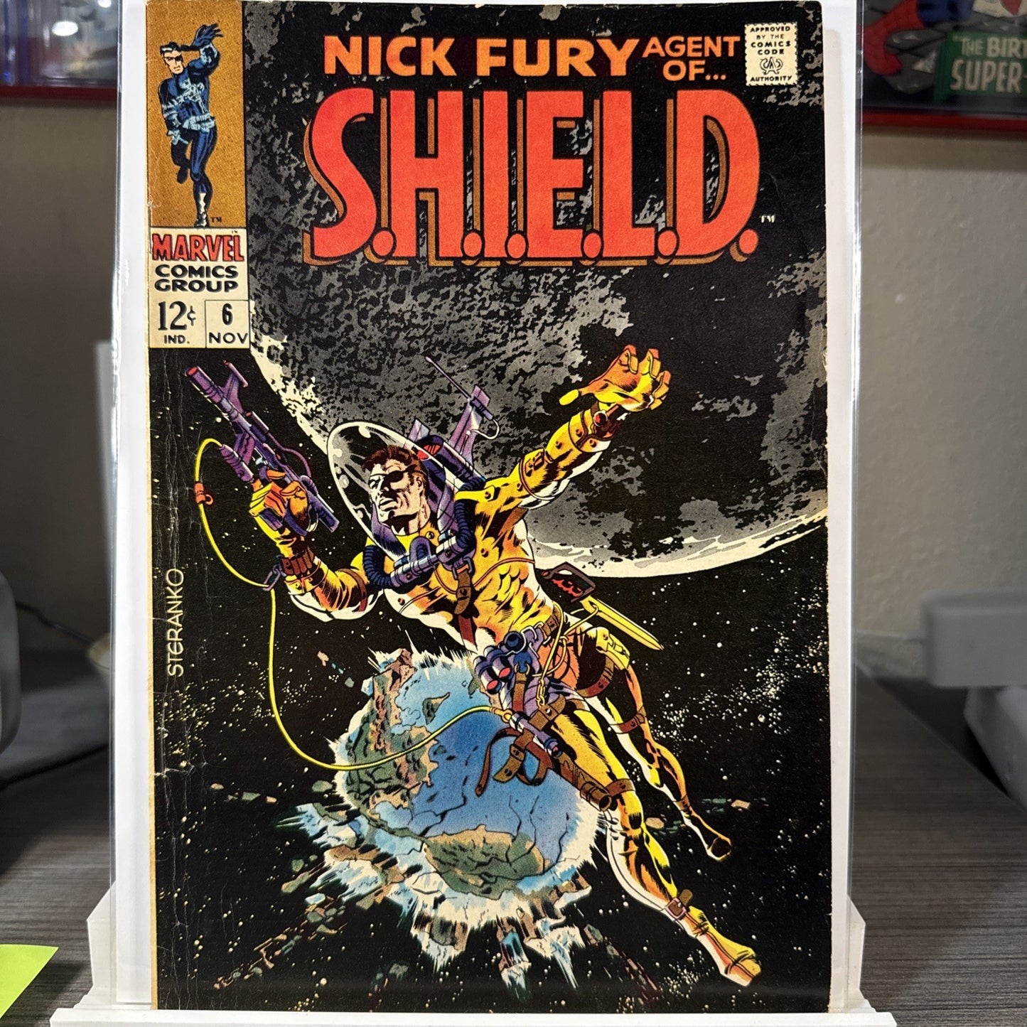 NICK FURY AGENT OF SHIELD #6 JIM STERANKO COVER, FRANK SPRINGER ART 1968 SILVER