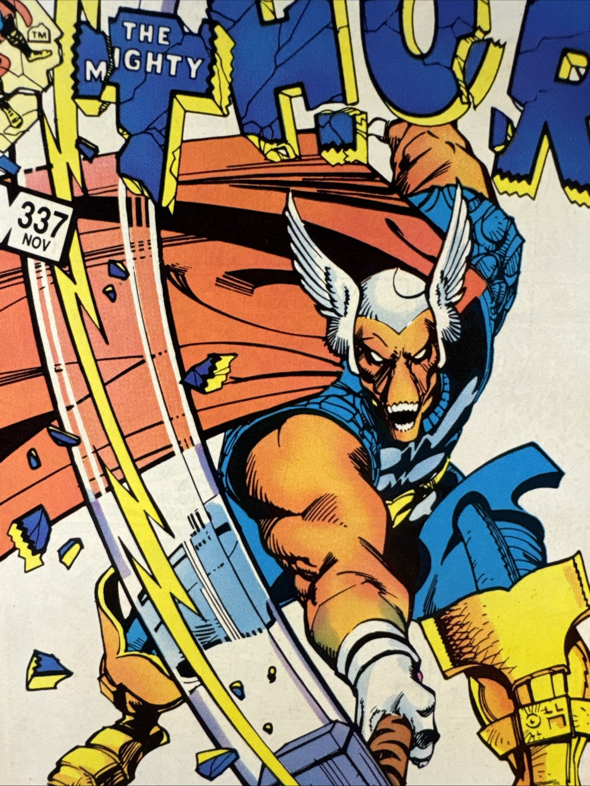 The Mighty Thor #337 (Marvel 1983) BRONZE KEY 1st App Beta Ray BIll Spec Book