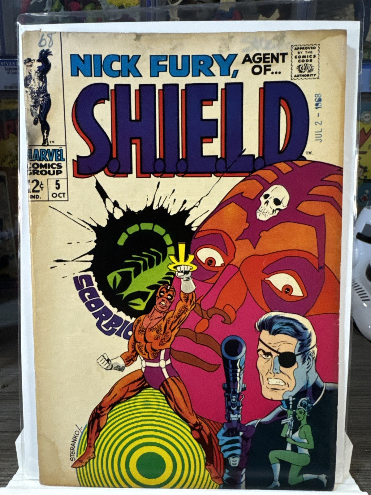 Nick Fury, Agent of Shield #5 (Marvel Comics October 1968) READER COPY