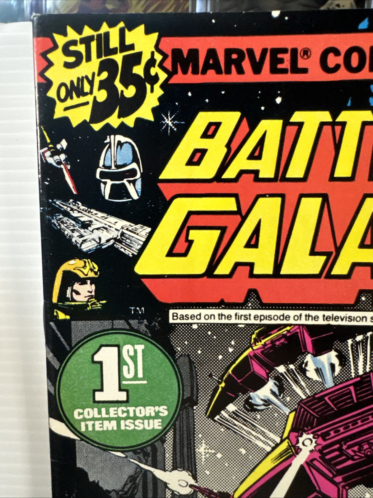BATTLESTAR GALACTICA 1 VF+ 8.5 HIGH GRADE MARVEL BRONZE 1978 KEY NEWSSTAND