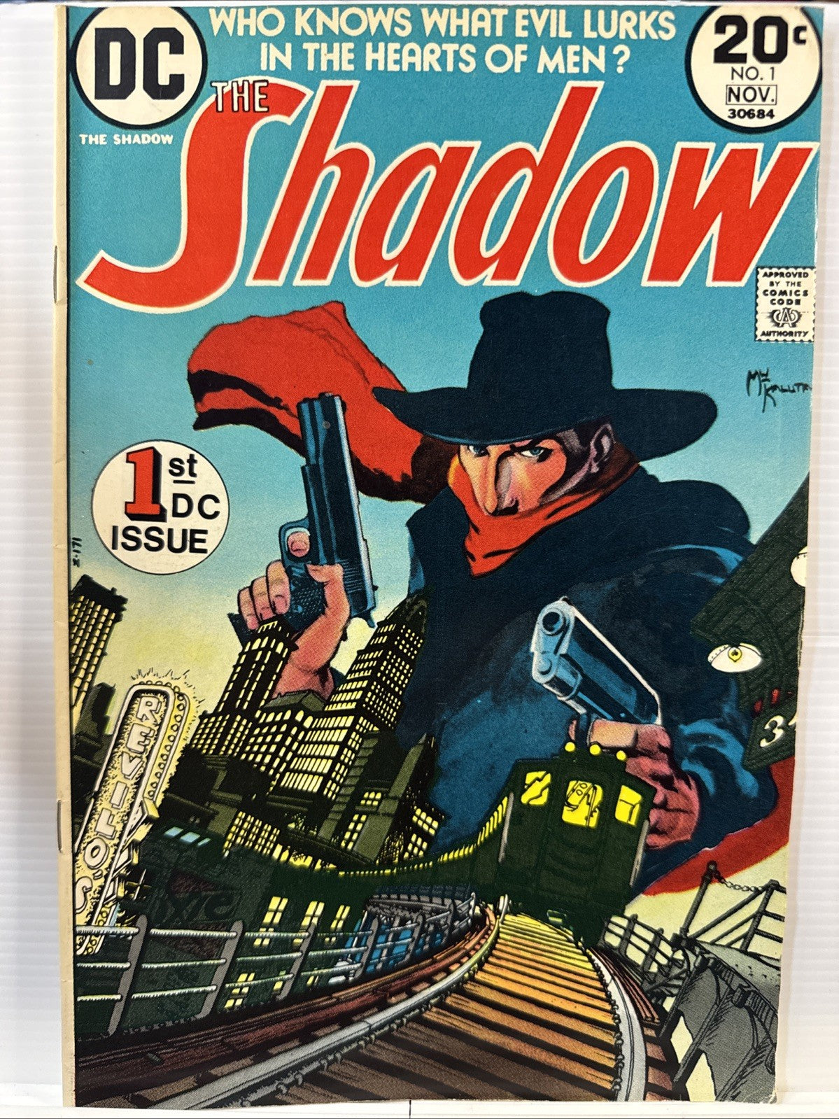 The Shadow #1 (DC Comics October-November 1973) SILVER KEY