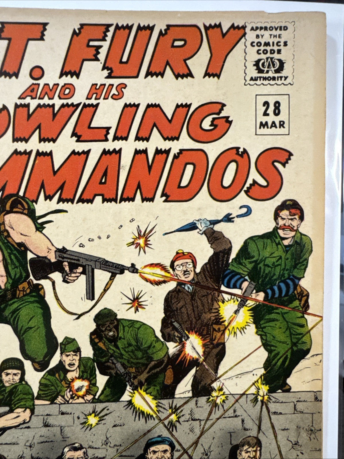 Sgt. Fury and his Howling Commandos #28 (Marvel Comics 1966) F+/VF- SILVER
