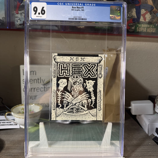 XEX HEX #1 Legendary Lowbrow Artist XNO BRONZE 1985 Skater Zine CGC 9.6 Rare!