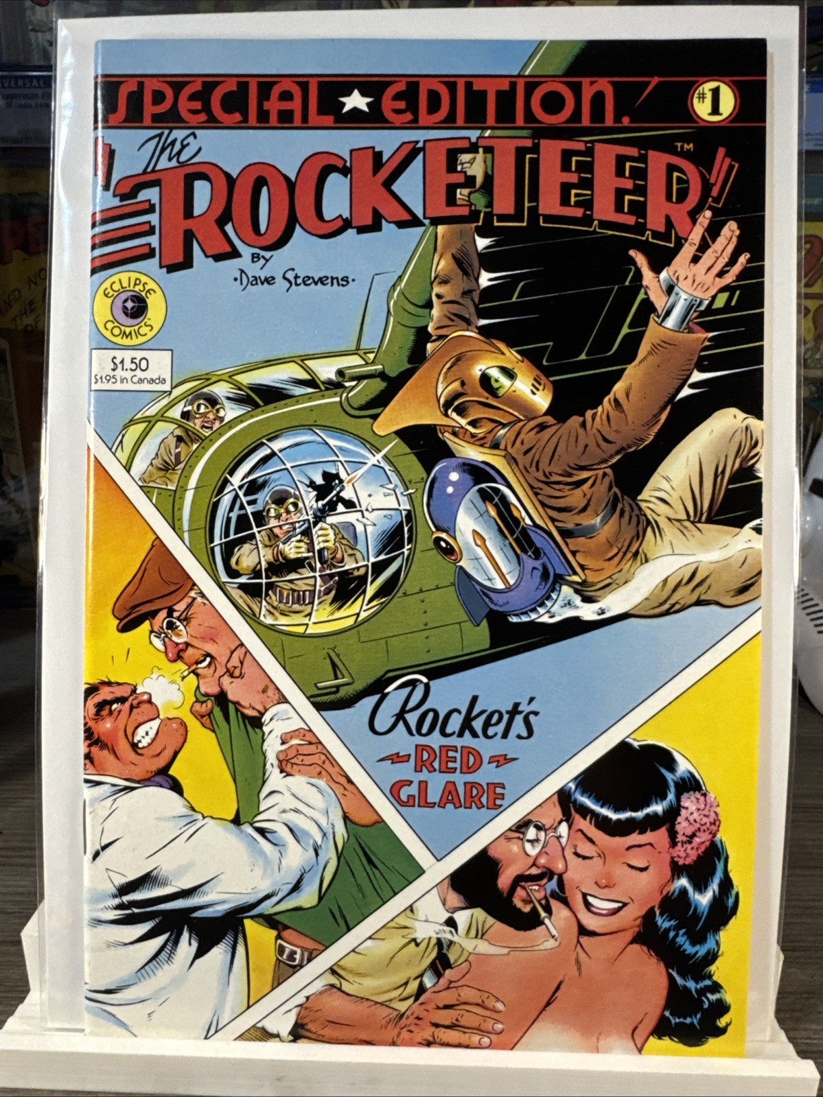 The Rocketeer Special Edition #1 Eclipse 1984 NM Betty Page Dave Stevens BRONZE