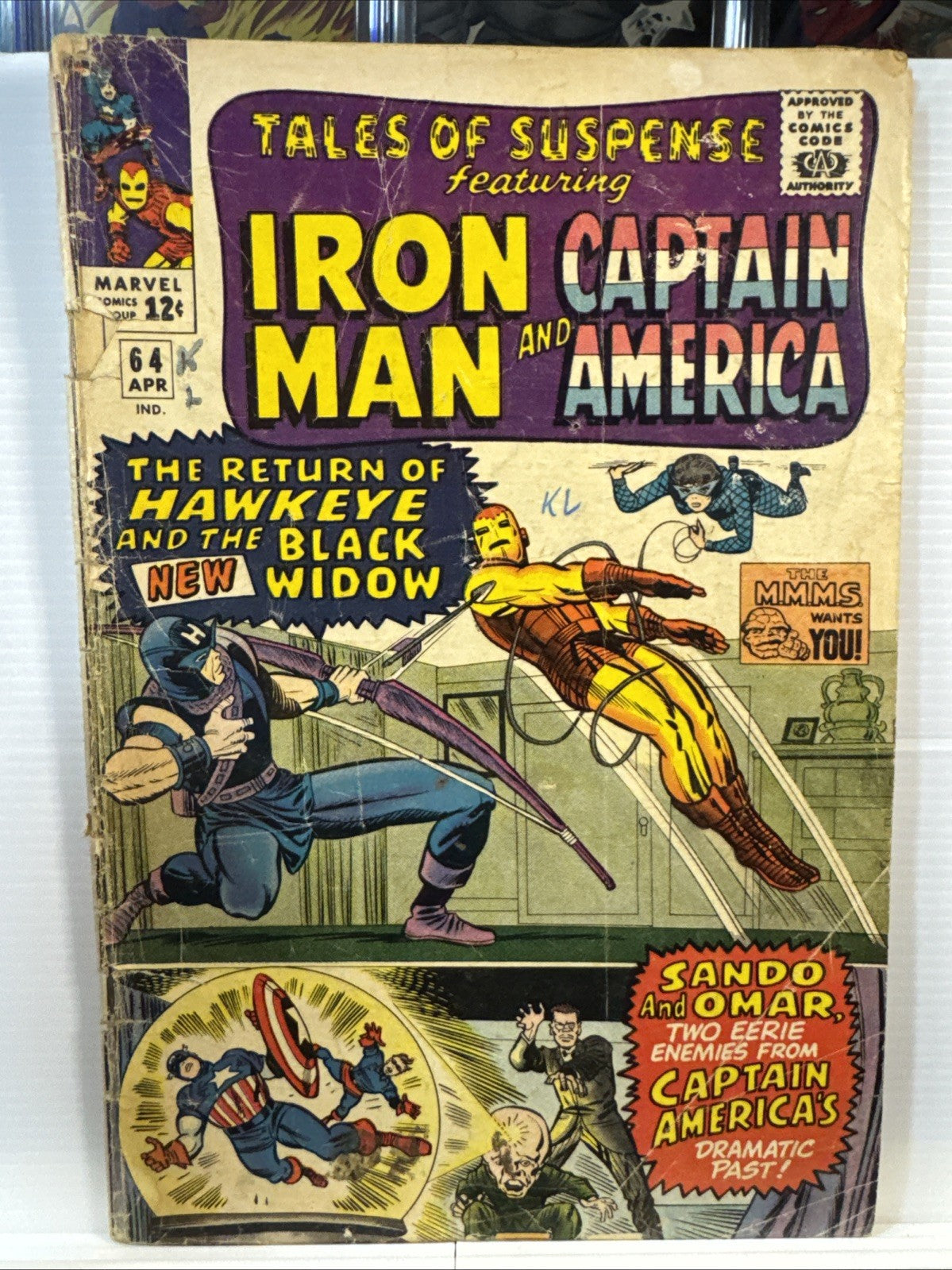 Tales of Suspense #64 (Marvel Comics 1965) SILVER KEY READER 3rd App Hawkeye