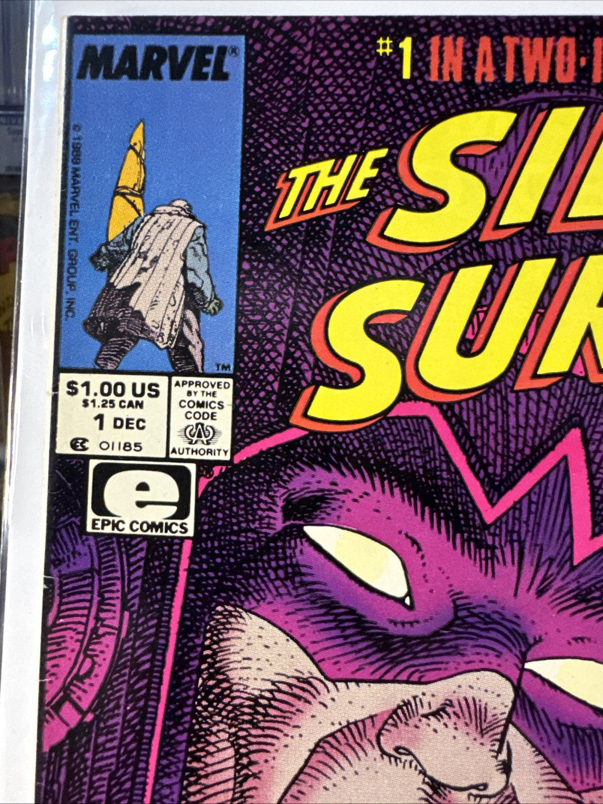 The Silver Surfer #1 Newsstand (Marvel Comics December 1988) NM- MOEBIUS COPPER