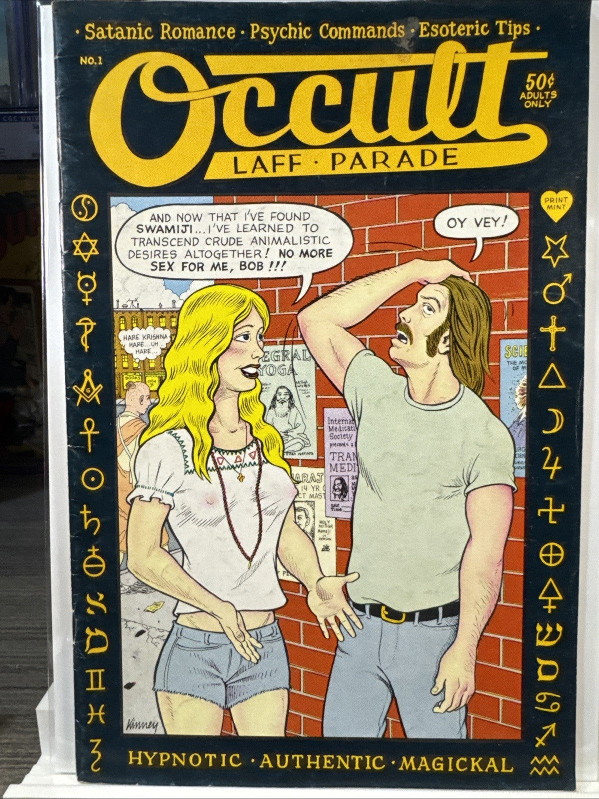 Super Rare! Occult Comic #1 (The Print Mint 1973) UNDERGROUND BRONZE Low Print