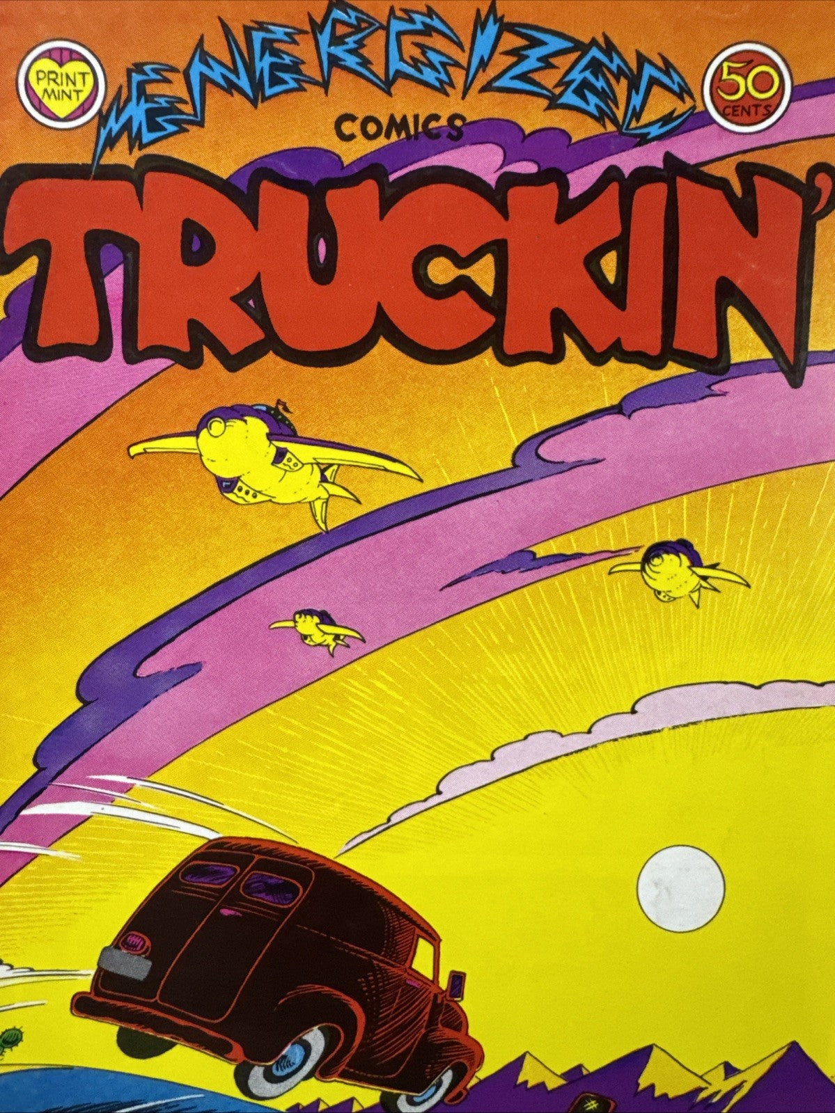 TRUCKIN' #2 ENERGIZED COMICS THE PRINT MINT UNDERGROUND COMICS Great shape